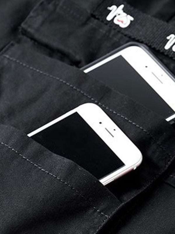 Men's Solid Color Cargo Shorts kakaclo