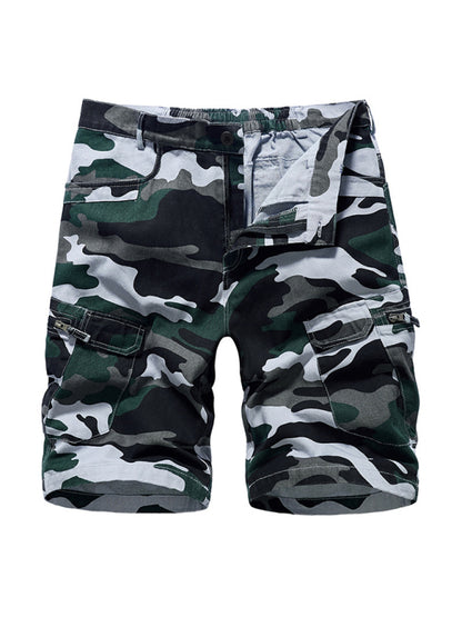 Men's Camouflage Print Cargo Shorts kakaclo