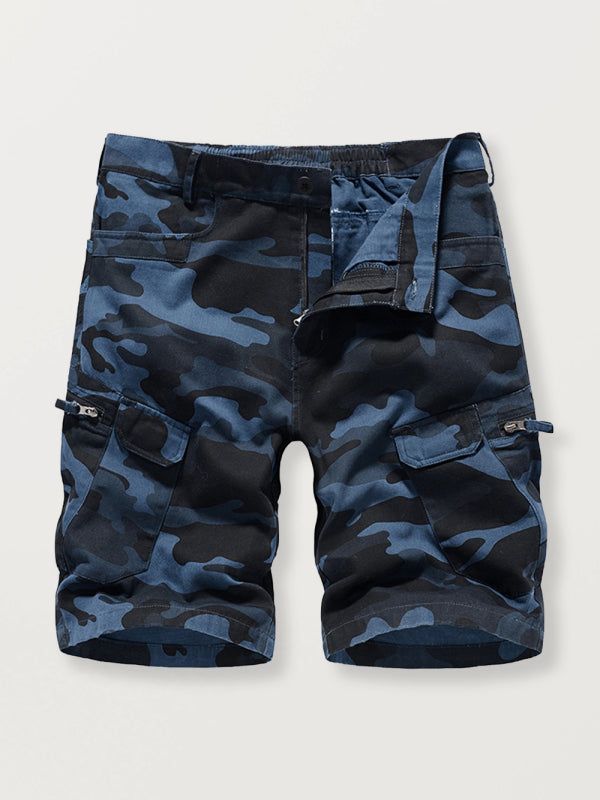 Men's Camouflage Print Cargo Shorts kakaclo