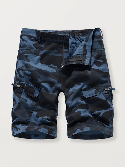 Men's Camouflage Print Cargo Shorts kakaclo