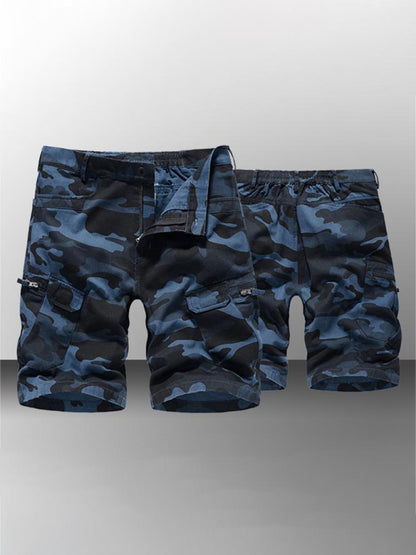 Men's Camouflage Print Cargo Shorts kakaclo