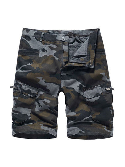 Men's Camouflage Print Cargo Shorts kakaclo