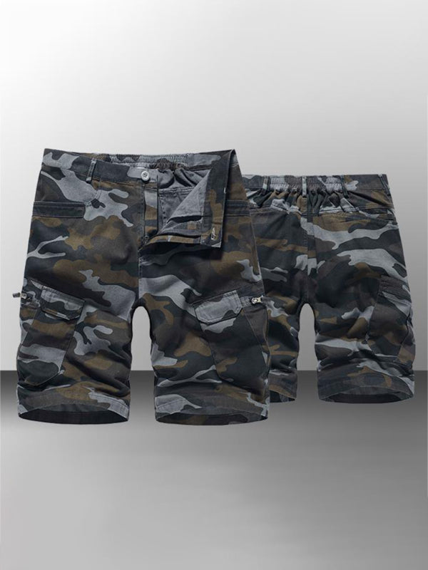 Men's Camouflage Print Cargo Shorts kakaclo