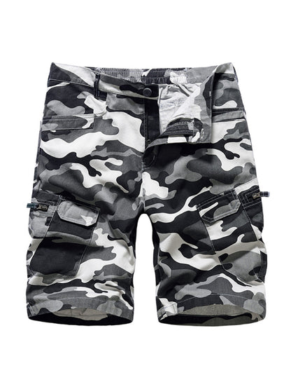Men's Camouflage Print Cargo Shorts kakaclo