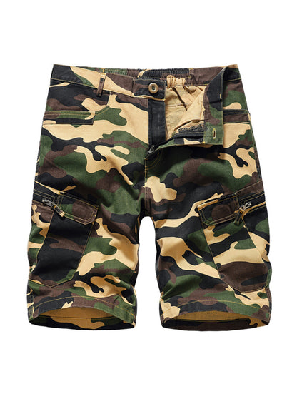 Men's Camouflage Print Cargo Shorts kakaclo