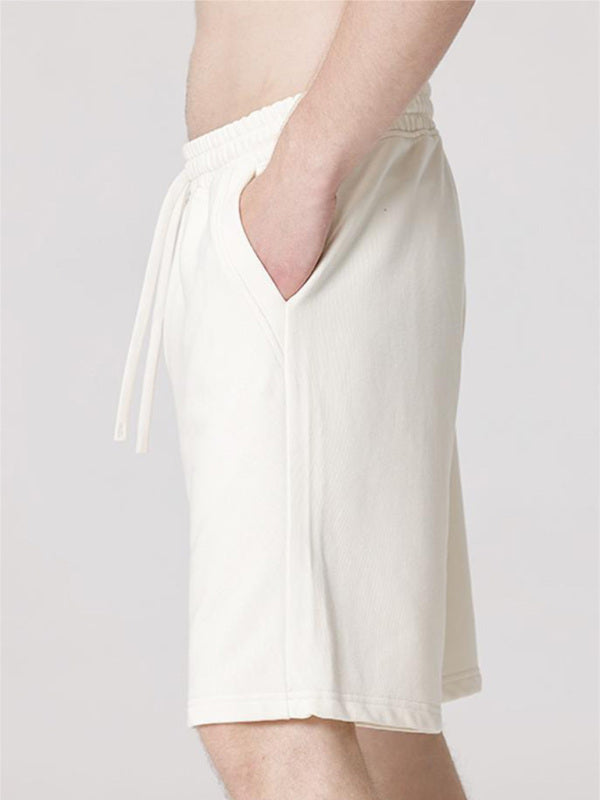 Men's Contrasting Color Stitching Woven Casual Shorts kakaclo