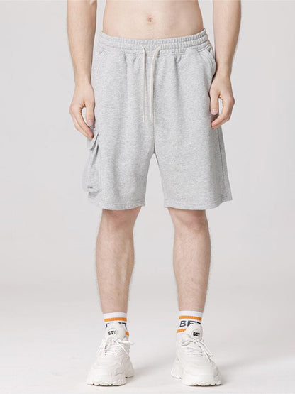 Men's Contrasting Color Stitching Woven Casual Shorts kakaclo