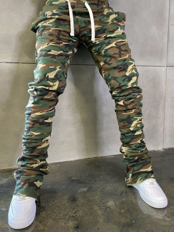 Men's Camo Stacked Sweatpants kakaclo