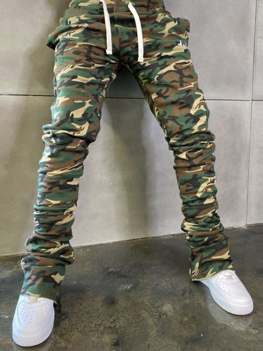 Men's Camo Stacked Sweatpants kakaclo