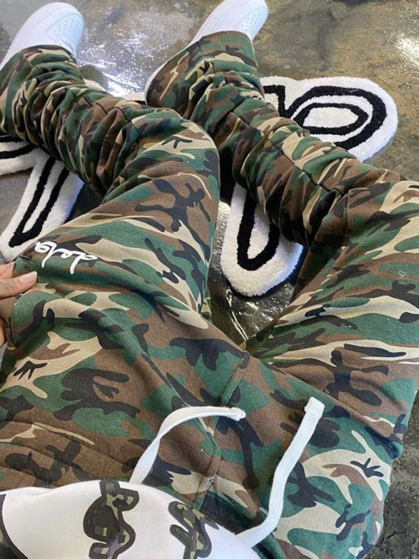 Men's Camo Stacked Sweatpants kakaclo