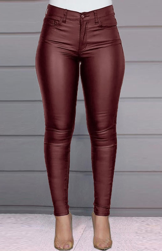 Fashion Pu Leather Pants kakaclo