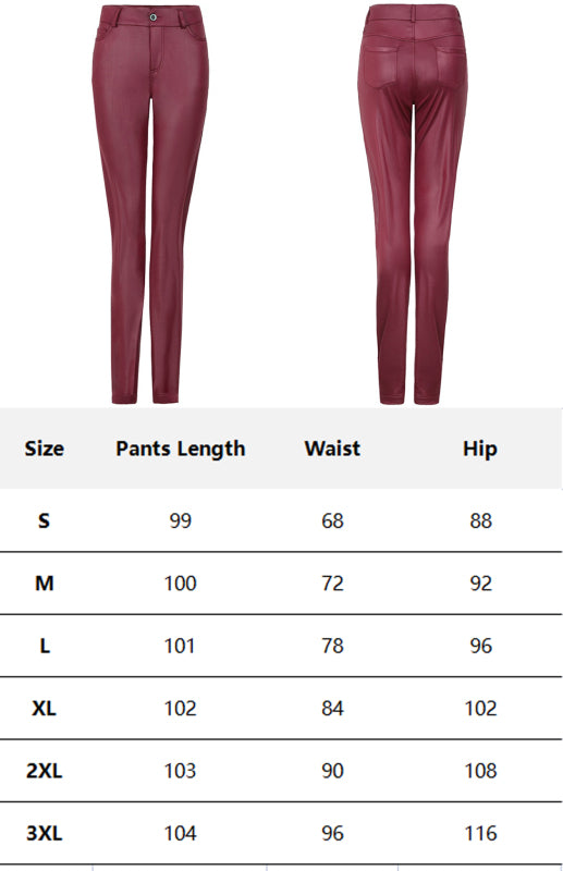 Fashion Pu Leather Pants kakaclo