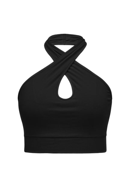 Solid Color Sexy Halter Tank Top kakaclo