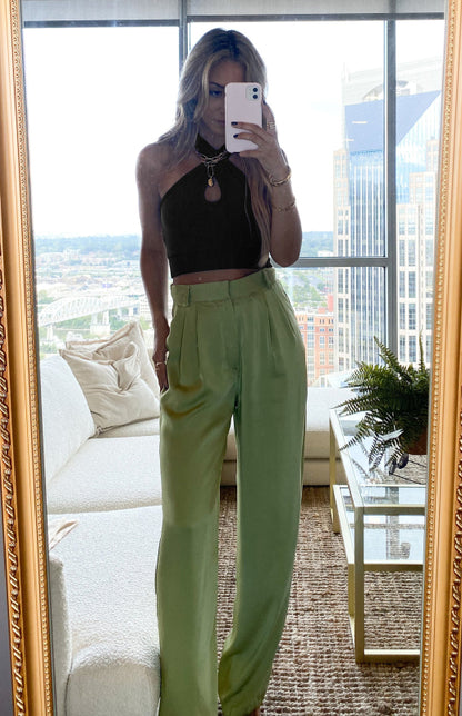 Solid Color Sexy Halter Tank Top kakaclo