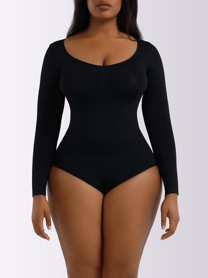 Belly Lifting Buttocks Shaping Long Sleeved Body Suit kakaclo