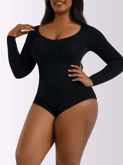 Belly Lifting Buttocks Shaping Long Sleeved Body Suit kakaclo