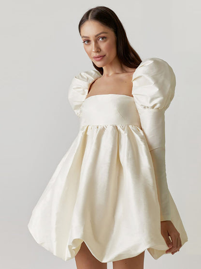 Cottage Puff Doll Mini Dress kakaclo