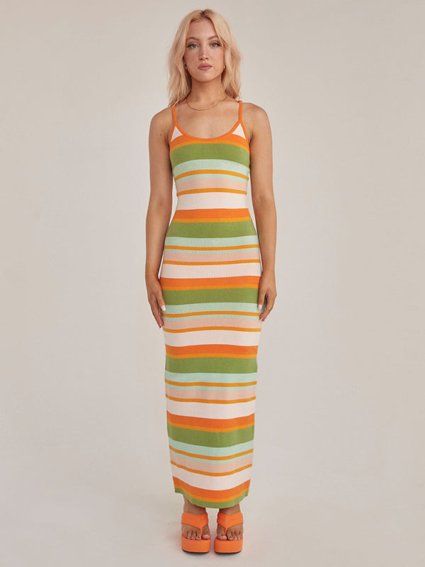 Printed Body-Con Midi Dress