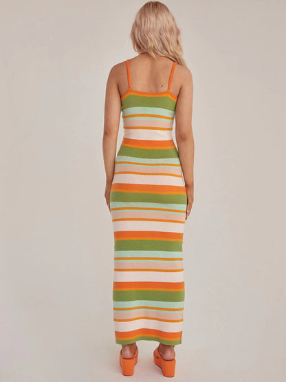 Printed Body-Con Midi Dress