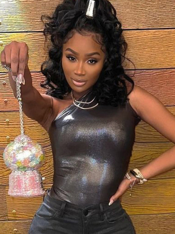 Futuristic Sleeveless Bodysuit kakaclo