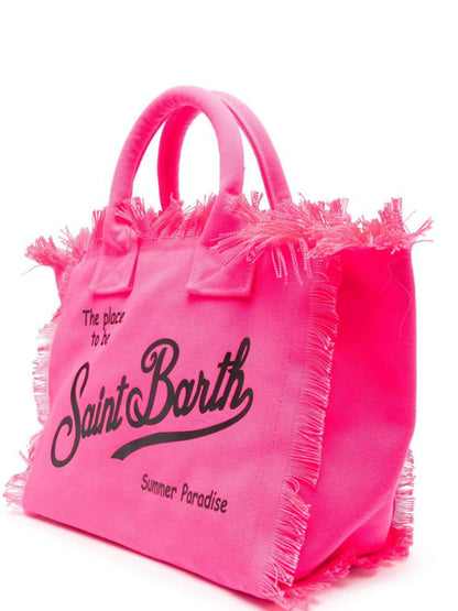 Handmade Tassel Handbag Fashion Print Denim Tote Bag