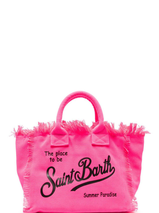 Handmade Tassel Handbag Fashion Print Denim Tote Bag